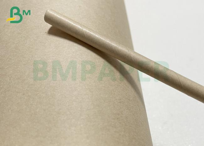 Wet Resistance Brown Straw Paper With Pure Wood Pulp In Roll Wet Resistance Brown Straw Paper With Pure Wood Pulp In Roll