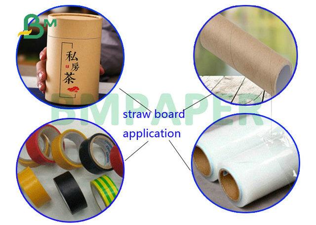 Stable Stiffiness 300gsm 320gsm Straw Board For Cardboard Tubes 1.2meter width Stable Stiffiness 300gsm 320gsm Straw Board For Cardboard Tubes 1.2meter width
