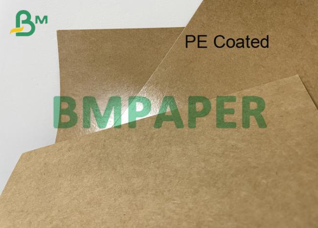 300gsm Oil-proof Single-side PE Coated Kraft Paper For To-go Boxes 300gsm Oil-proof Single-side PE Coated Kraft Paper For To-go Boxes