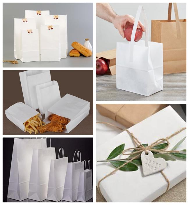 70gsm Sturdy Medium White Bleached Kraft Paper For Grocery Bags 70gsm Sturdy Medium White Bleached Kraft Paper For Grocery Bags