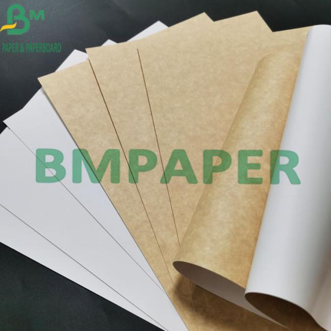 250g Moisture - Proof Food Grade White Coated Kraft Paper With Brown Back 250g Moisture - Proof Food Grade White Coated Kraft Paper With Brown Back