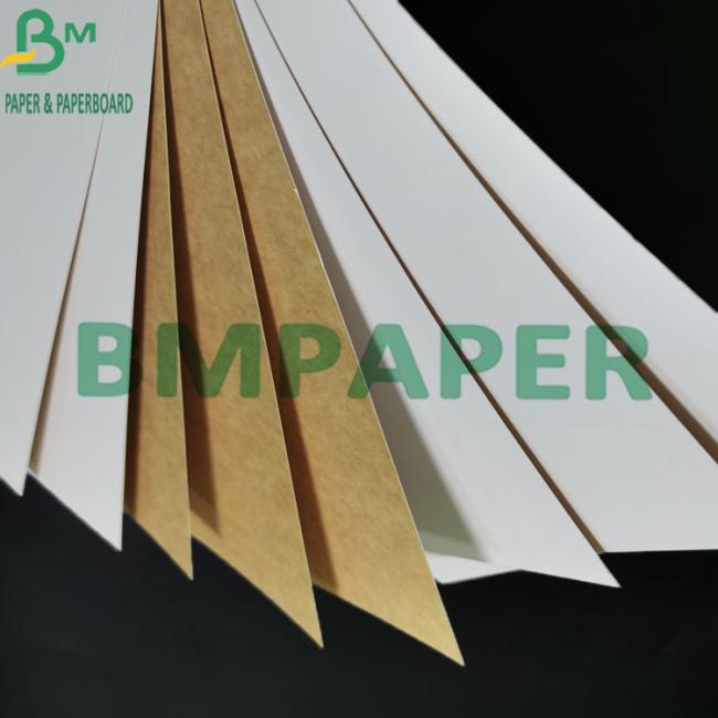 230gsm Brown Bottom Of White Coated Eco - friendly Liner Kraft Paper For Packing 230gsm Brown Bottom Of White Coated Eco - friendly Liner Kraft Paper For Packing
