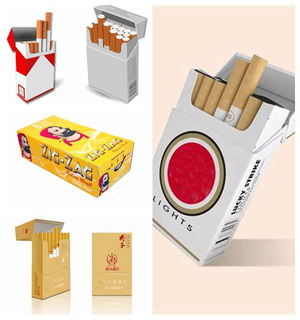 White 215g - 250g Coated Cigarette Packs Paperboard Strong Formation White 215g - 250g Coated Cigarette Packs Paperboard Strong Formation
