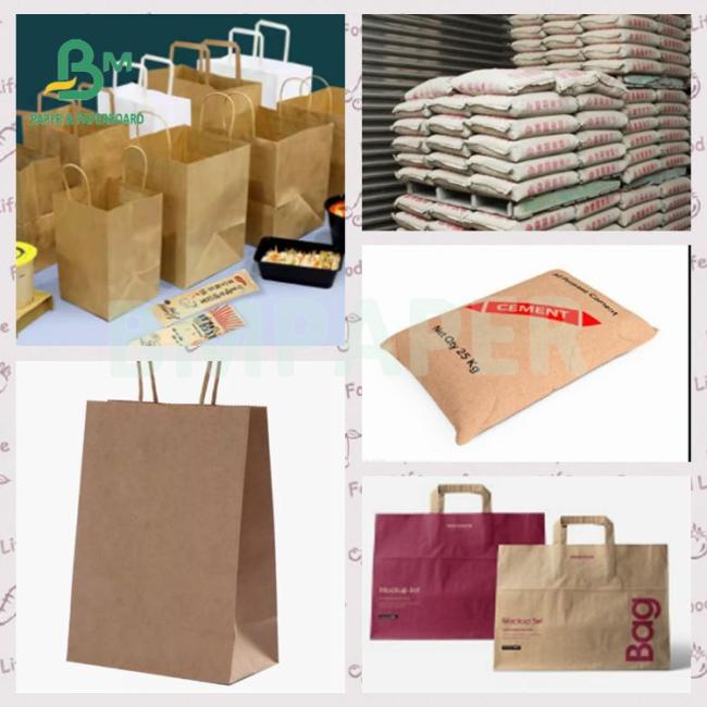 120gsm Strong High Tear Resistance Brown Cement Kraft Paper Roll 120gsm Strong High Tear Resistance Brown Cement Kraft Paper Roll