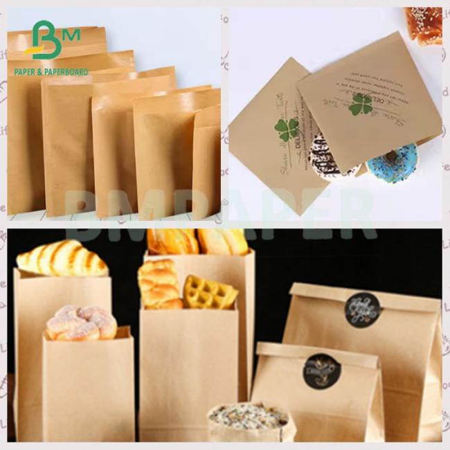 Smooth Uncoated 40grs 50grs Food Safe MG brown Kraft Paper Roll Smooth Uncoated 40grs 50grs Food Safe MG brown Kraft Paper Roll