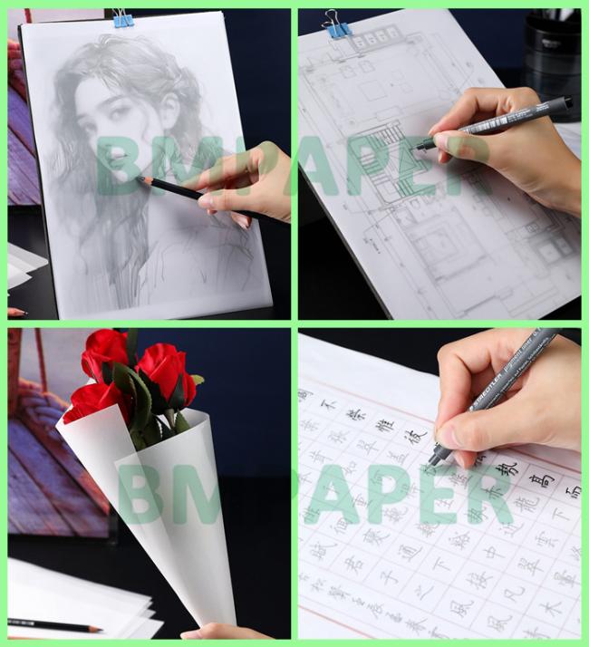 95gsm 150gsm Translucent White Tracing Paper For CAD Drawing 22 x 28 inches 95gsm 150gsm Translucent White Tracing Paper For CAD Drawing 22 x 28 inches