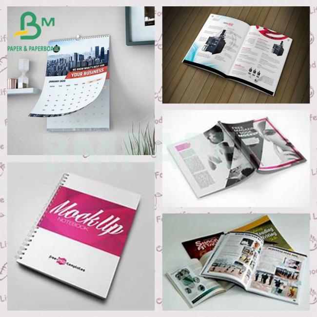 30lb 44lb Smooth Magazine Printing Recyclable Glossy Coated Paper 30lb 44lb Smooth Magazine Printing Recyclable Glossy Coated Paper