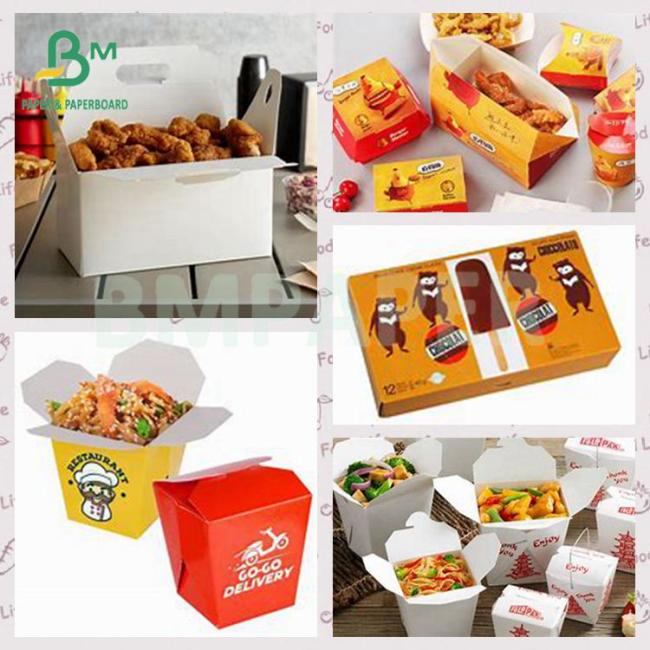 270gsm 350gsm Smooth High Stiffness C1S White Food Grade Board 270gsm 350gsm Smooth High Stiffness C1S White Food Grade Board