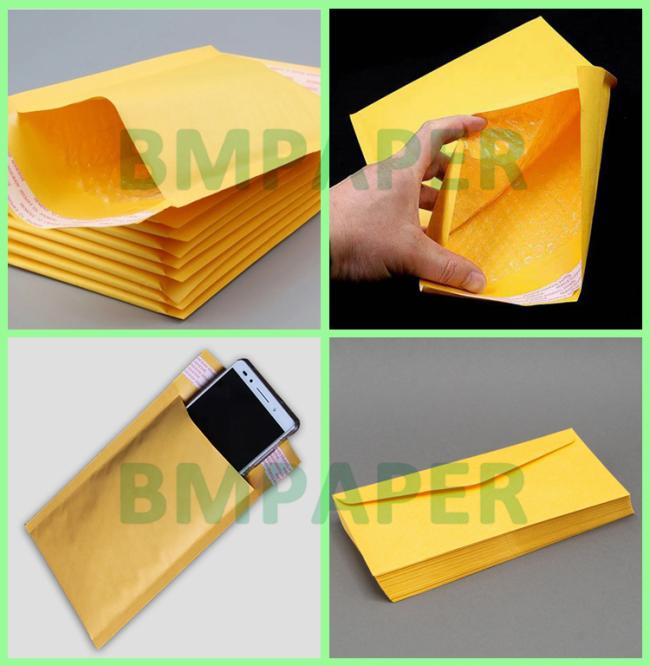 90gsm Golden Yellow Kraft Paper For Bubble Envelope Good Tensile Strength 90gsm Golden Yellow Kraft Paper For Bubble Envelope Good Tensile Strength