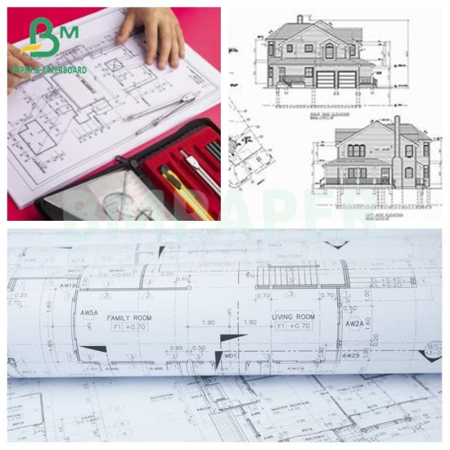 Recyclable Good Printing Effect 80 GSM CAD Design Depiction Paper Recyclable Good Printing Effect 80 GSM CAD Design Depiction Paper