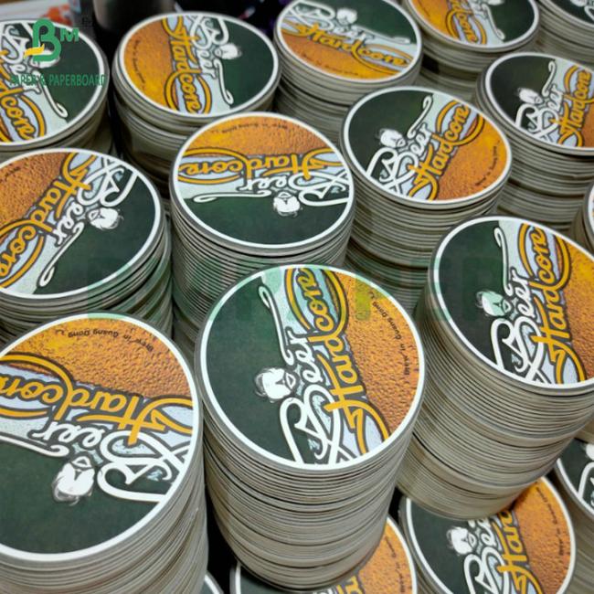 1mm 1.4mm White Uncoated Coaster Board For Making Hotel Paper Coaster 1mm 1.4mm White Uncoated Coaster Board For Making Hotel Paper Coaster