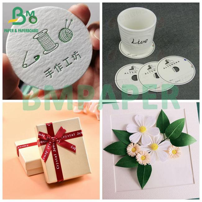 1.2MM Natural White Good Printing Water Absorbsent Blotter Paper For Coaster 1.2MM Natural White Good Printing Water Absorbsent Blotter Paper For Coaster