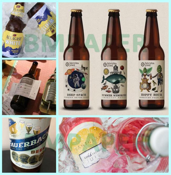 65gsm 70gsm Waterproof Sticker Wet Strength Paper For Beer Label 700 x 1000mm 65gsm 70gsm Waterproof Sticker Wet Strength Paper For Beer Label 700 x 1000mm