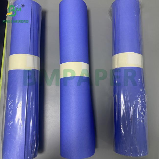 80gsm Purplish Blue Digital Paper CAD Plotter Rolls One Side White 610mm X 50m 2inch Core 80gsm Purplish Blue Digital Paper CAD Plotter Rolls One Side White 610mm X 50m 2inch Core