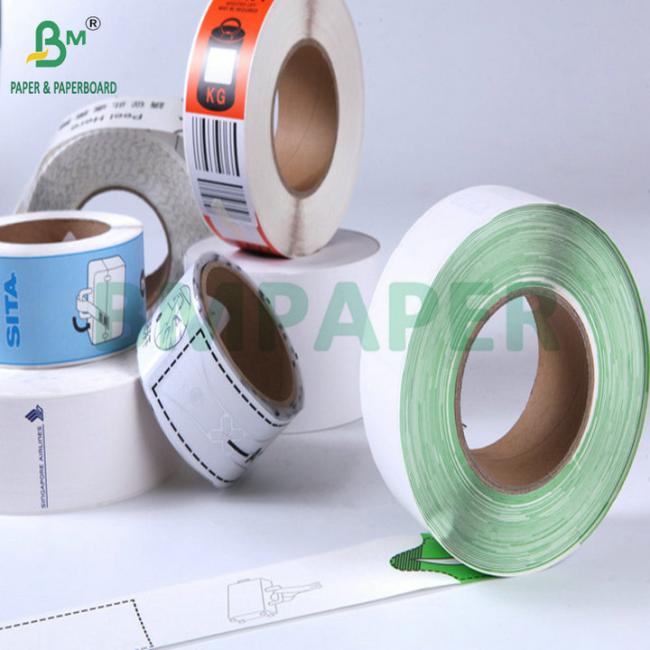 70g 80g White Folded Thermal Cardboard Airline Luggage Tag Label Paper 70g 80g White Folded Thermal Cardboard Airline Luggage Tag Label Paper