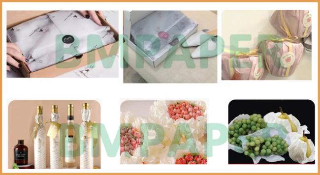 17gsm Acid Free White Tissue Paper For Flower Wrap 500 x 760mm Smooth Surface 17gsm Acid Free White Tissue Paper For Flower Wrap 500 x 760mm Smooth Surface