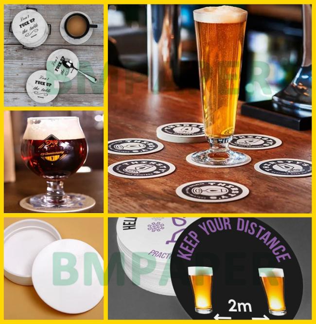 0.7MM Coaster Paper Board For Beverage Pads 420 x 620mm High Water Absorption 0.7MM Coaster Paper Board For Beverage Pads 420 x 620mm High Water Absorption