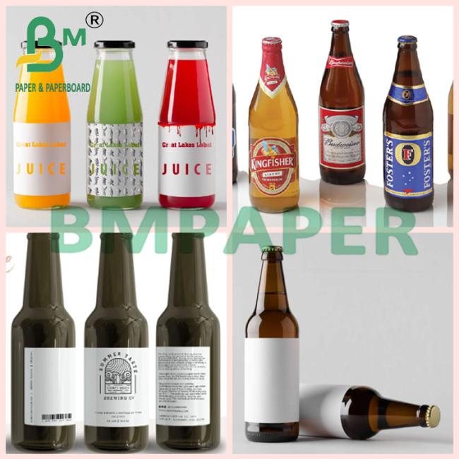 65gsm 70gsm White One Side Glossy Wet Strength Paper For Beer Label 65gsm 70gsm White One Side Glossy Wet Strength Paper For Beer Label