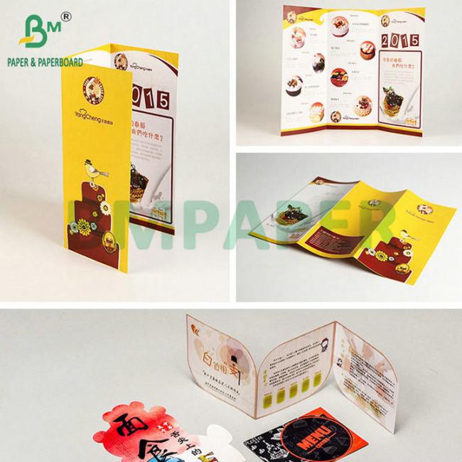 Tear Resistant 200gsm PET Waterproof Menu Paper Laser Printing Tear Resistant 200gsm PET Waterproof Menu Paper Laser Printing