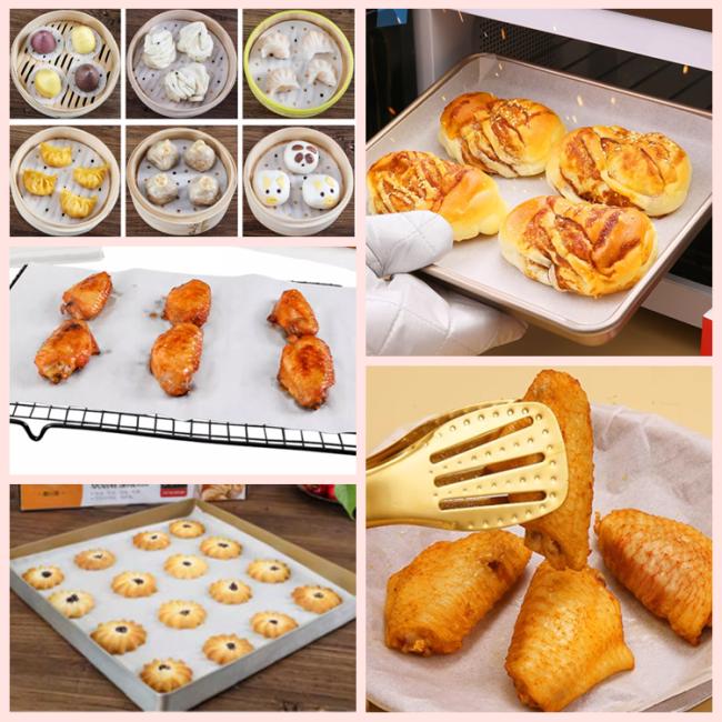 40gsm Silicone Coating Baking Paper Double Sided For Air Fryer Liners 40gsm Silicone Coating Baking Paper Double Sided For Air Fryer Liners