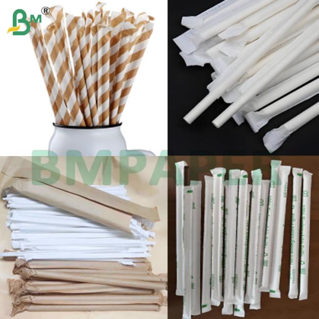 24 GSM 28 GSM Not Toxic Straw Wrapping Paper Rolls with Customized logo 24 GSM 28 GSM Not Toxic Straw Wrapping Paper Rolls with Customized logo