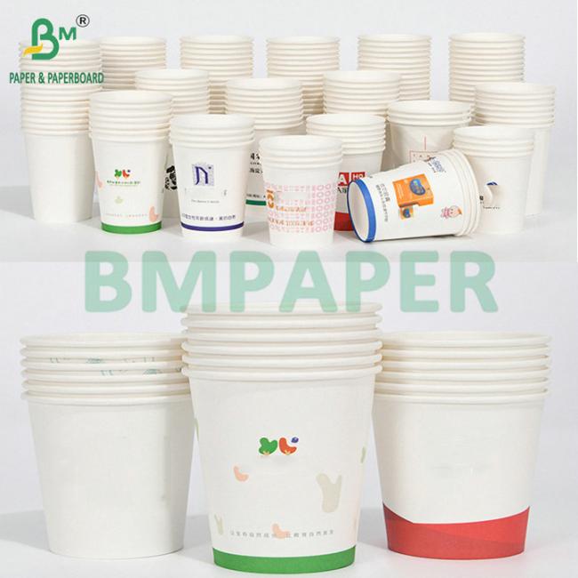 185gsm 210gsm White Kraft PE Coated Cup Paper For Making Paper Drink Cups 185gsm 210gsm White Kraft PE Coated Cup Paper For Making Paper Drink Cups