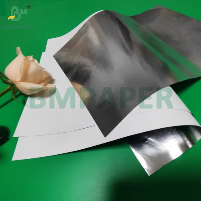 68gsm 70gsm Silver Metallized Wet Strength Paper For Beer Neck Label 700mm 68gsm 70gsm Silver Metallized Wet Strength Paper For Beer Neck Label 700mm