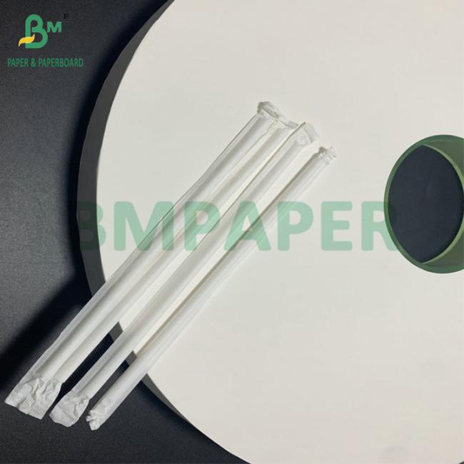 34mm 36mm 25g 26g White MG Wrapping Paper For Straw Packaging 34mm 36mm 25g 26g White MG Wrapping Paper For Straw Packaging