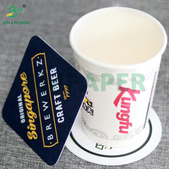 High Whiteness 0.7mm 0.9mm Water Absorbing Paper For Making Beverage Coaster High Whiteness 0.7mm 0.9mm Water Absorbing Paper For Making Beverage Coaster
