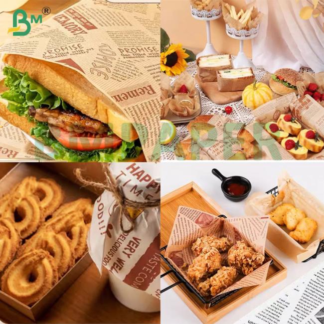 60g 70g Kit3 Kit5 Degradable Grease Resistant Paper For Food Packing 60g 70g Kit3 Kit5 Degradable Grease Resistant Paper For Food Packing