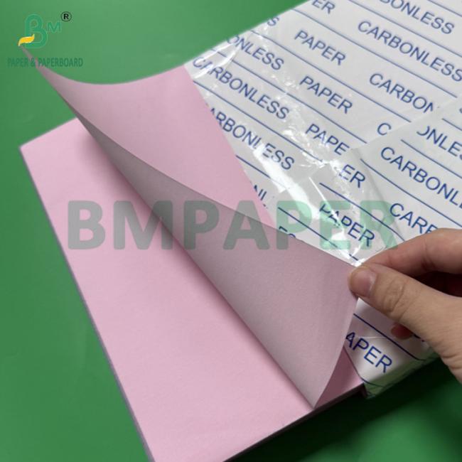 55 - 80gsm Carbonless CF Paper For Receipts Light Pink Green Blue Yellow Colored Sheets 55 - 80gsm Carbonless CF Paper For Receipts Light Pink Green Blue Yellow Colored Sheets