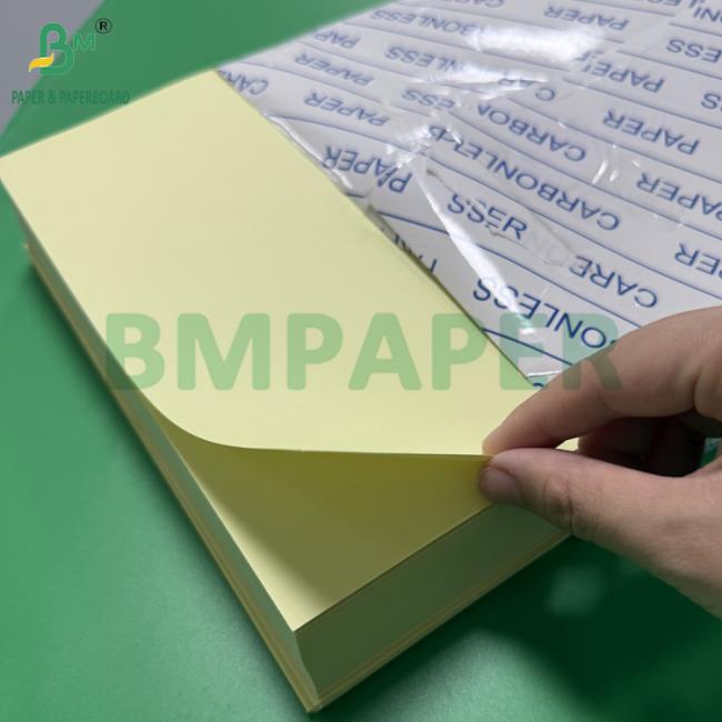 55 - 80gsm Carbonless CF Paper For Receipts Light Pink Green Blue Yellow Colored Sheets 55 - 80gsm Carbonless CF Paper For Receipts Light Pink Green Blue Yellow Colored Sheets