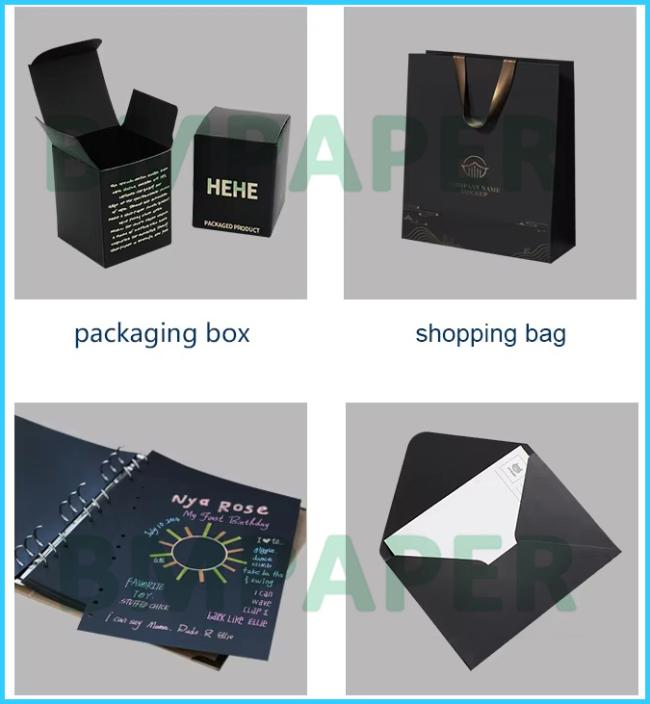 400gsm Solid Black Kraft Paper For Jewellery Box Strong Toughness 30'' x 40'' 400gsm Solid Black Kraft Paper For Jewellery Box Strong Toughness 30'' x 40''