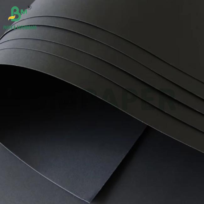 400gsm Solid Black Kraft Paper For Jewellery Box Strong Toughness 30'' x 40'' 400gsm Solid Black Kraft Paper For Jewellery Box Strong Toughness 30'' x 40''