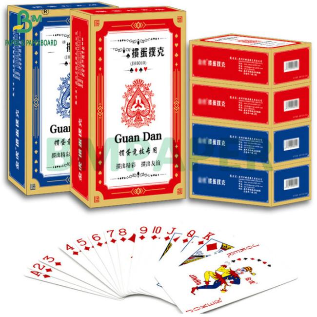 310g 320gsm Two Side White Coated Playing Card Paper Black Core Blue Core 310g 320gsm Two Side White Coated Playing Card Paper Black Core Blue Core