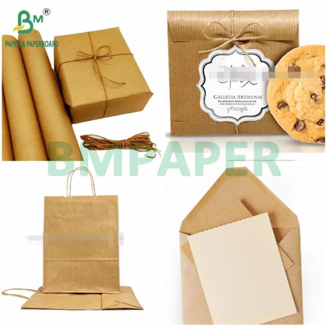 50gsm 60gsm 70gsm 80gsm High Burst Strength MG Brown Ribbed Kraft Paper 50gsm 60gsm 70gsm 80gsm High Burst Strength MG Brown Ribbed Kraft Paper