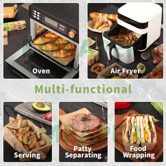 40gsm Unbleached Silicon Greaseproof Paper For Air Fryer 40 x 60cm Nonstick 40gsm Unbleached Silicon Greaseproof Paper For Air Fryer 40 x 60cm Nonstick