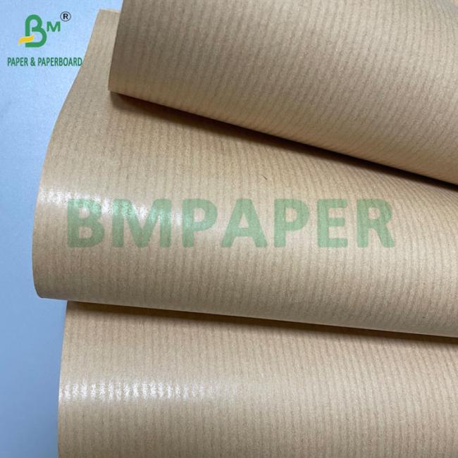 Virgin Wood Pulp 30GSM to 120GSM Unbleached MG Ribbed Kraft Wrapping Paper Virgin Wood Pulp 30GSM to 120GSM Unbleached MG Ribbed Kraft Wrapping Paper