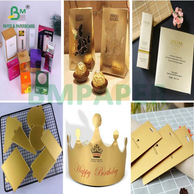 400gsm 425gsm Gold Metallic Cardstock For Making Packaging Box 400gsm 425gsm Gold Metallic Cardstock For Making Packaging Box