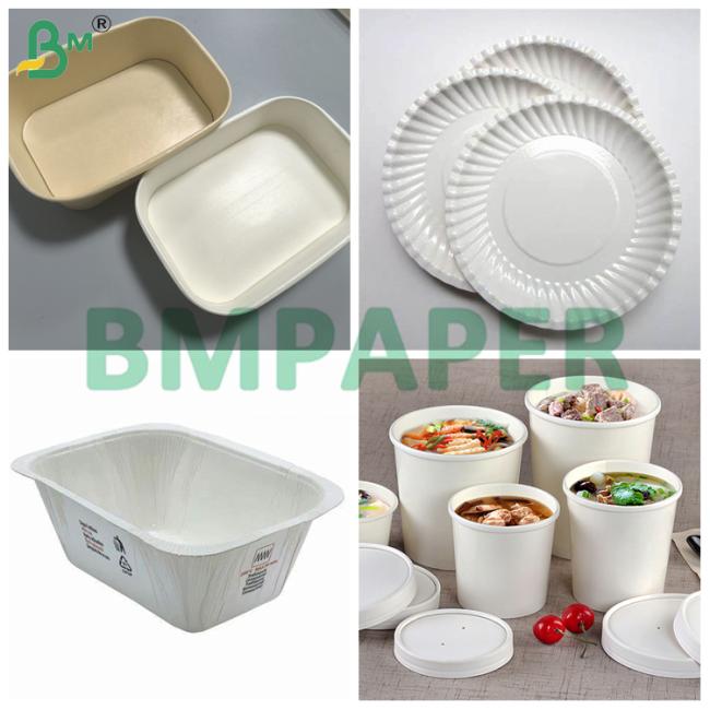 White PET Coating Food Service Paper for Paper Plate Grease Resistant White PET Coating Food Service Paper for Paper Plate Grease Resistant