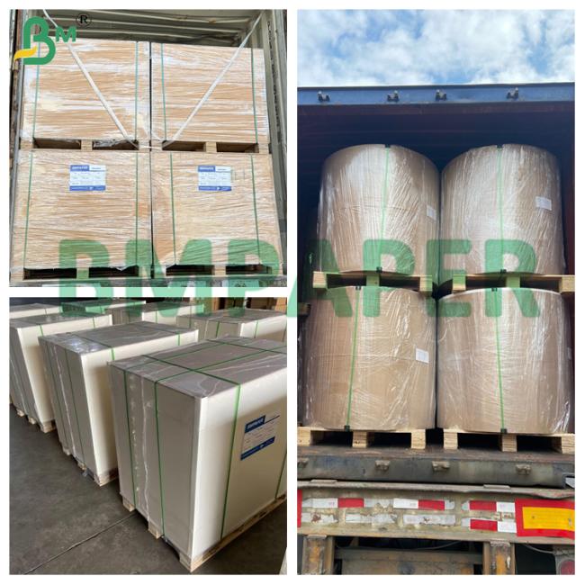 High Strength 60gsm Unbleached White Kraft Paper For SOS Food Carrier Bags High Strength 60gsm Unbleached White Kraft Paper For SOS Food Carrier Bags