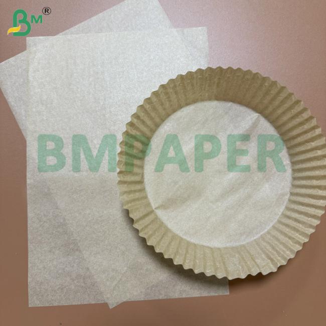40gsm Air Fryer Oven Paper Dual-Side Silicone Brown Kraft Custom Sheets / Rolls 40gsm Air Fryer Oven Paper Dual-Side Silicone Brown Kraft Custom Sheets / Rolls