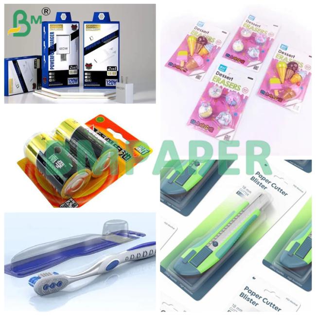 Heat Seal Coated Blister Card Paper 320gsm 350gsm C1S Cardstock Heat Seal Coated Blister Card Paper 320gsm 350gsm C1S Cardstock