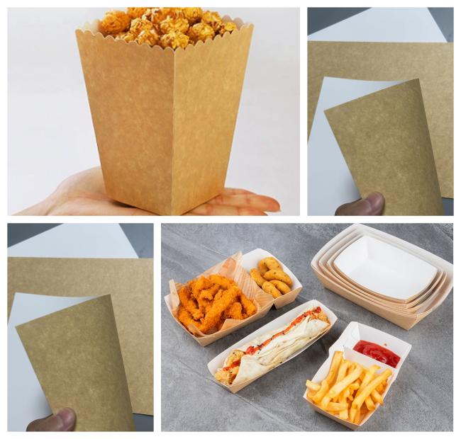 250gsm 300gsm Food Compliance Coated Kraft Board For Food Containers 71cm 250gsm 300gsm Food Compliance Coated Kraft Board For Food Containers 71cm
