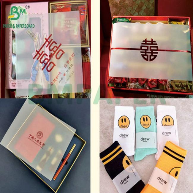 Translucent Waterproof 50g - 130g Colorful Tracing Paper Used To Make Gift Box Decoration Translucent Waterproof 50g - 130g Colorful Tracing Paper Used To Make Gift Box Decoration