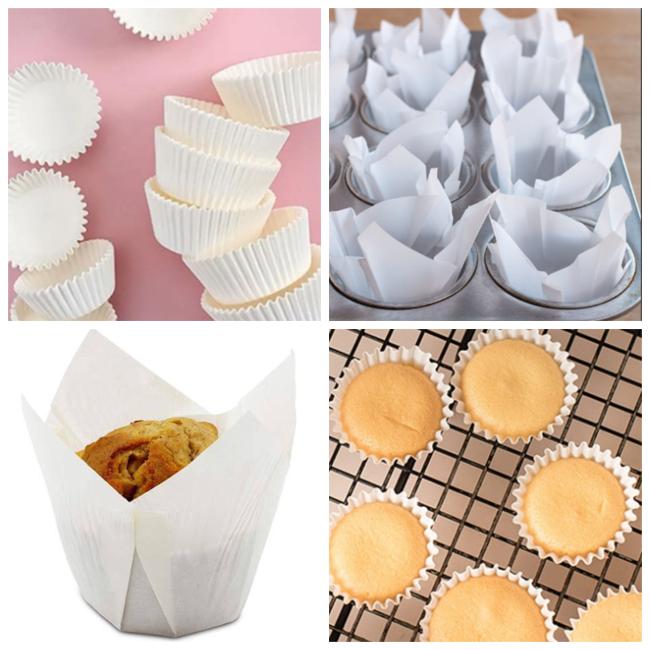 40gsm Size Customize White Premium Muffin Liner Paper For Tulip Cupcake Baking cup 40gsm Size Customize White Premium Muffin Liner Paper For Tulip Cupcake Baking cup