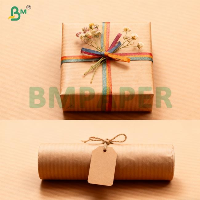 High Tear Resistance Machine Glazed Striped Kraft Paper 60-80gsm For Gigt Wrapping High Tear Resistance Machine Glazed Striped Kraft Paper 60-80gsm For Gigt Wrapping