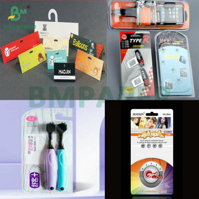 Heat Sealable White Cardboard Sheet for Blister Pack Strong Adhesion with PVC/PET Moisture-proof 250g 300g Rigid Paper for Retail Display Heat Sealable White Cardboard Sheet for Blister Pack Strong Adhesion with PVC/PET Moisture-proof 250g 300g Rigid Paper for Retail Display
