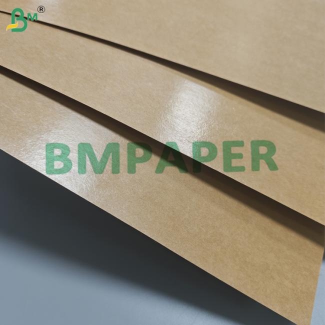 300gsm + 15g PE Coated Brown Kraft Paper For Street Food Tray Oil proof 85cm 300gsm + 15g PE Coated Brown Kraft Paper For Street Food Tray Oil proof 85cm