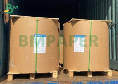 China Jumbo Rolls BKP 60gsm To 120gsm Uncoated Brown Craft Paper For Envelope Bags for sale